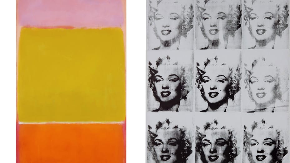 Sotheby's Art Auction: Mark Rothko's #7 and Andy Warhol's Nine Marilyns
