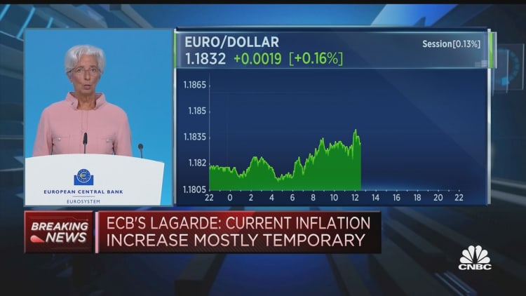 Euro zone's rebound phase is increasingly advanced, ECB's Lagarde says