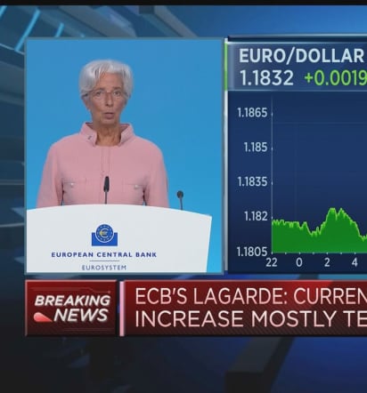 Euro zone's rebound phase is increasingly advanced, ECB's Lagarde says