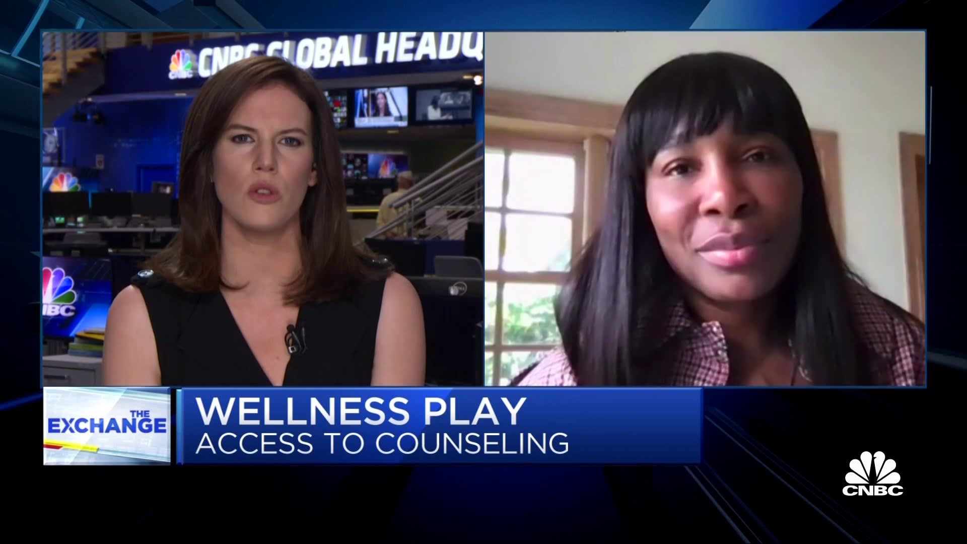 Kelly Evans spoke to Venus Williams about the importance of good mental hea...