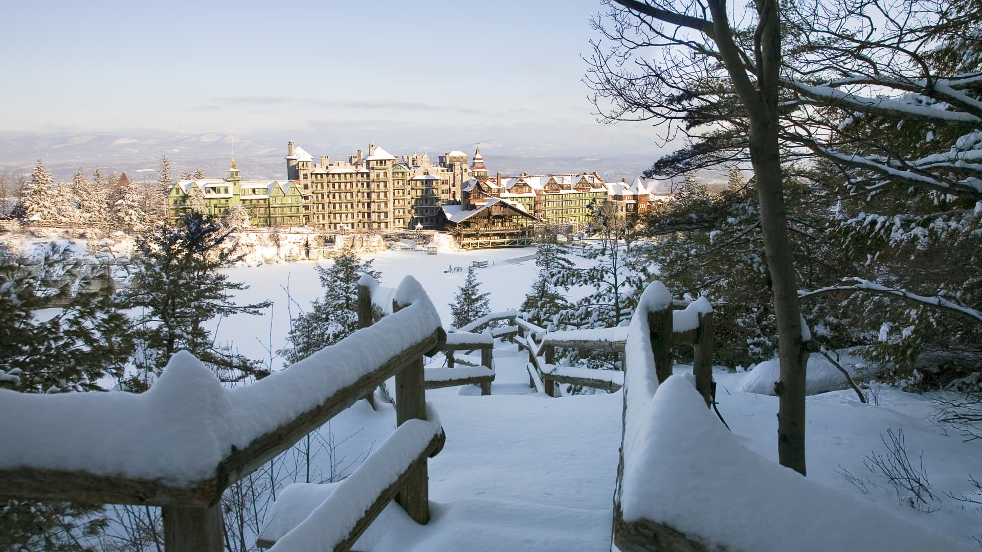 Mohonk Mountain House in New Paltz, New York released its Christmas schedule of holiday music, craft-making and ice skating in July.