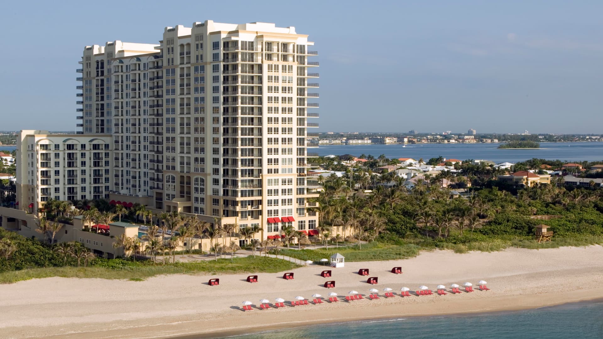 Florida's Palm Beach Marriott Singer Island Beach Resort & Spa is nearly fully booked for the Christmas holidays, according to the hotel.