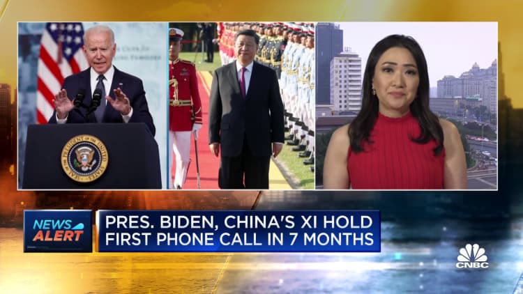 President Biden and China's Xi hold first phone call in seven months