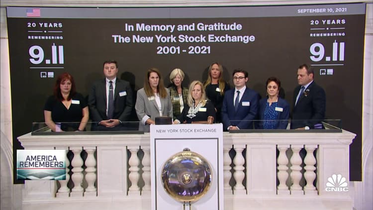 NYSE observes moment of silence for 9/11 attacks on the 20th anniversary
