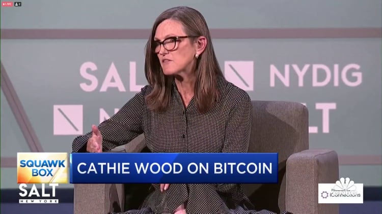 Cathie Wood says bitcoin will rise tenfold over the next five years