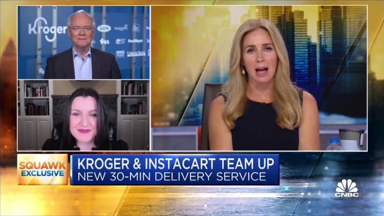 Kroger and Instacart CEOs on Kroger Delivery Now delivery service