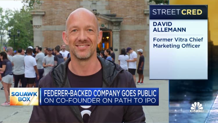 On co-founder David Allemann on the company's public debut
