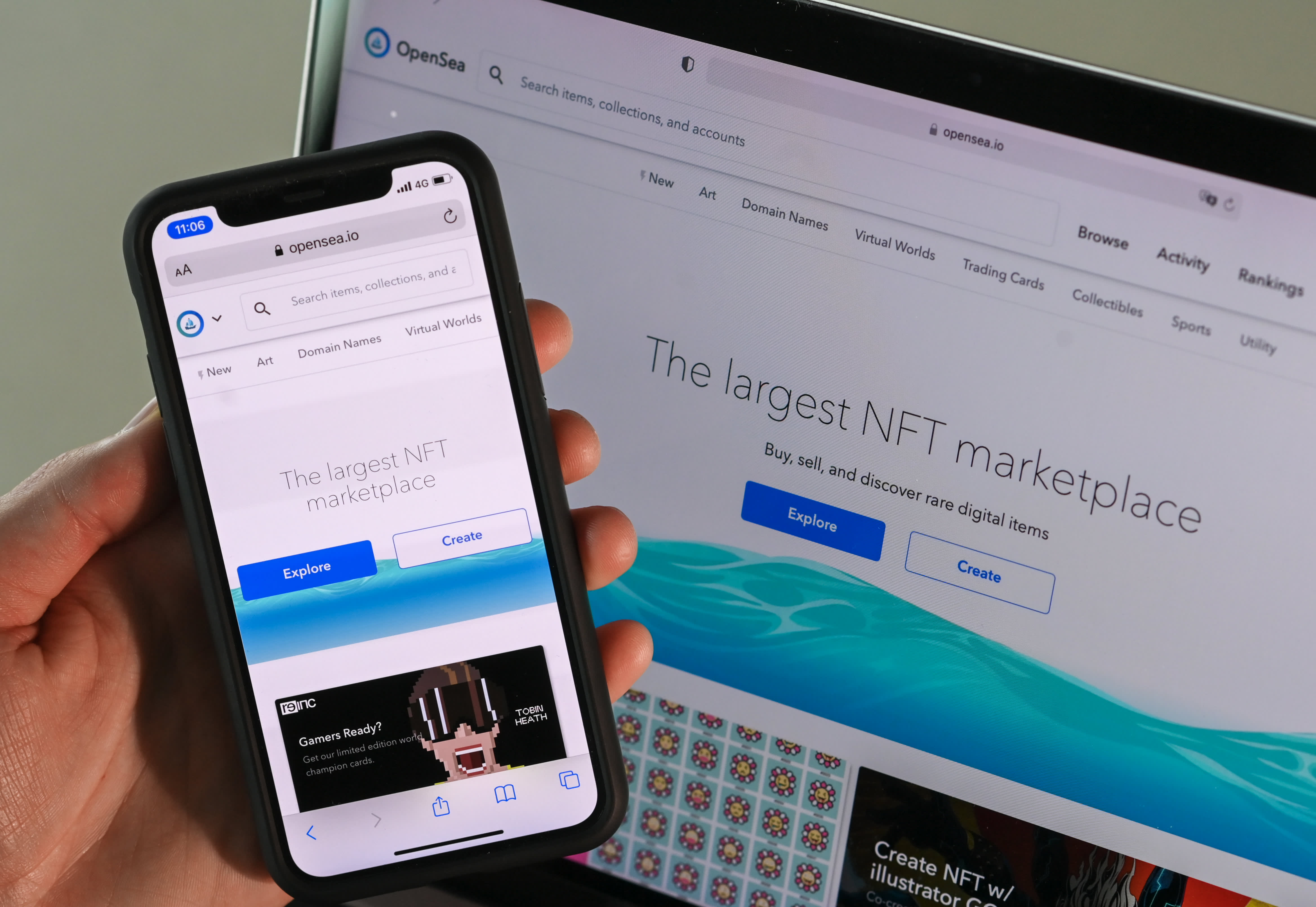 NFT marketplace OpenSea is investigating a phishing hack
