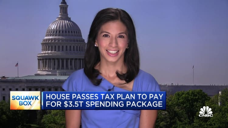 House passes tax plan to pay for $3.5 trillion spending package