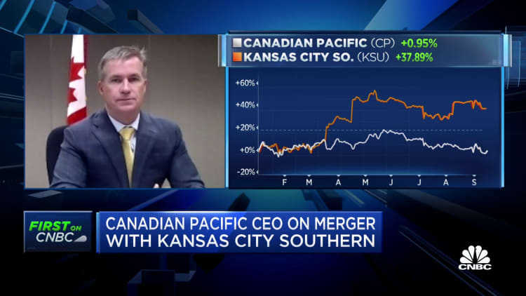 Kansas City Southern and Canadian Pacific CEOs on mega railroad merger