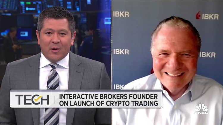 'I believe there is great compression coming,' IBKR's Peterffy says of paying for goods in crypto