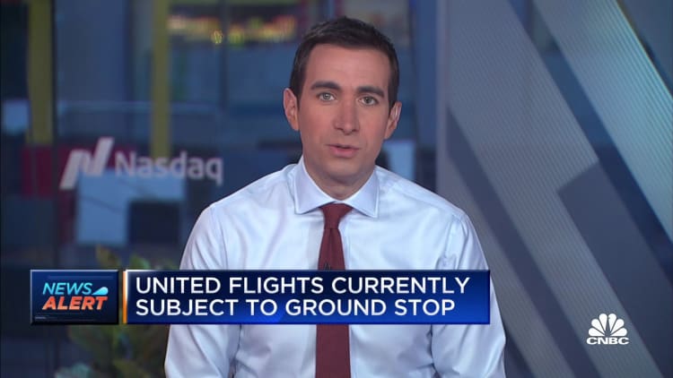 United flights currently subject to ground stop