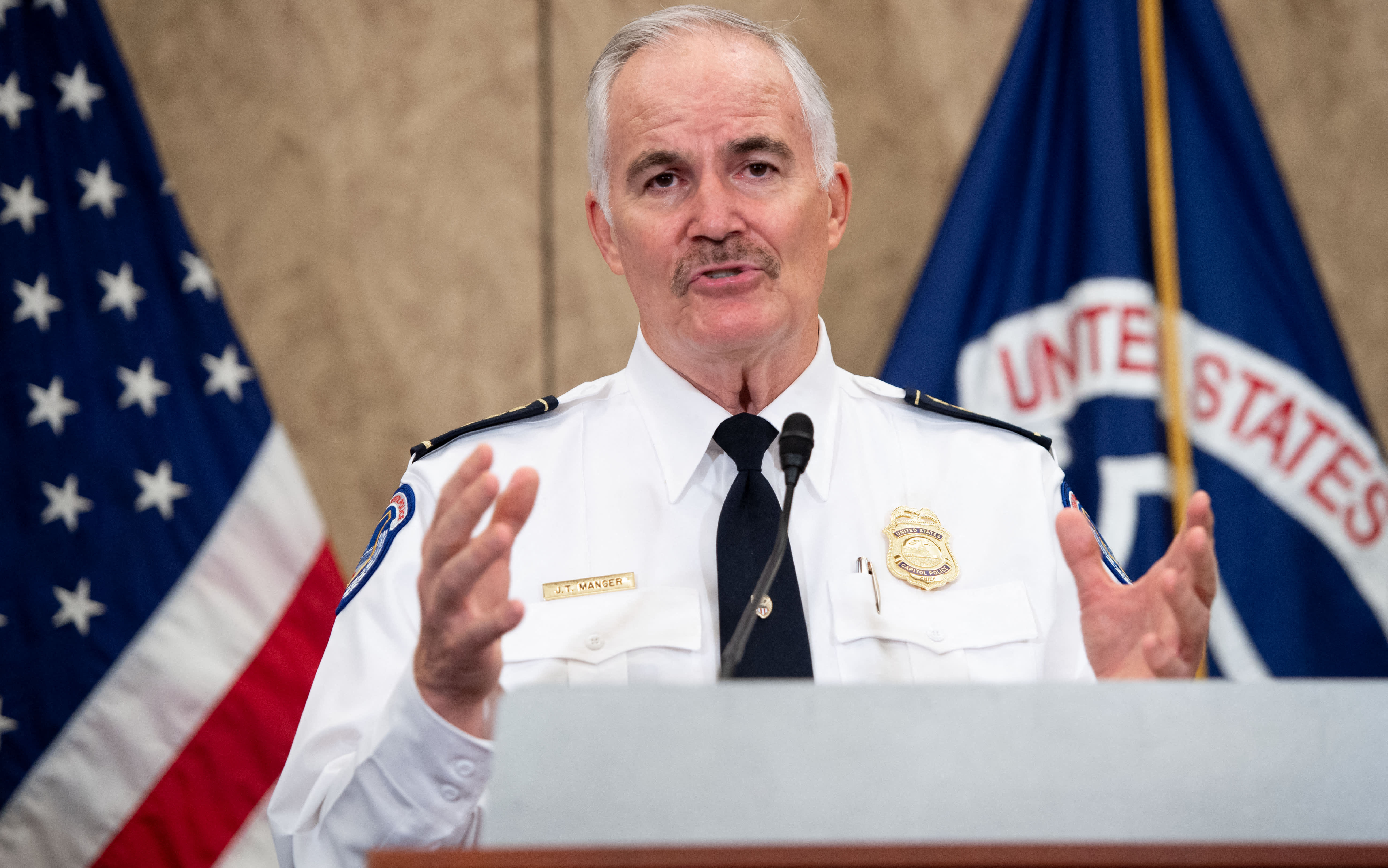 Capitol Police chief: ‘We’re not going to tolerate violence’