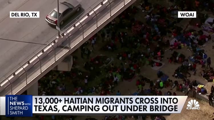13,000 Haitian migrants cross into Texas