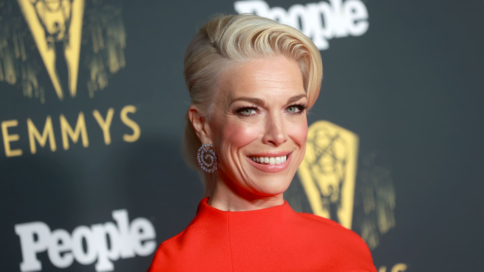 Hannah Waddingham attends the Television Academy's Reception to Honor 73rd Emmy Award Nominees at Television Academy on September 17, 2021 in Los Angeles, California.
