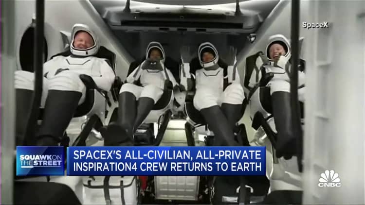 All-civilian SpaceX flight returns to Earth