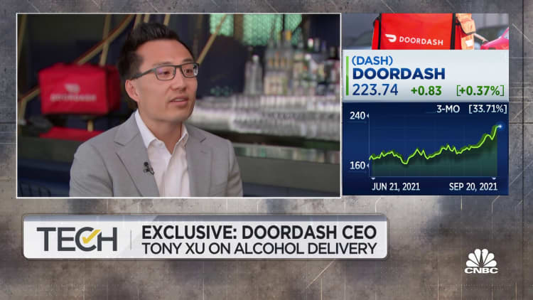 DoorDash CEO Tony Xu on alcohol delivery, latest company news