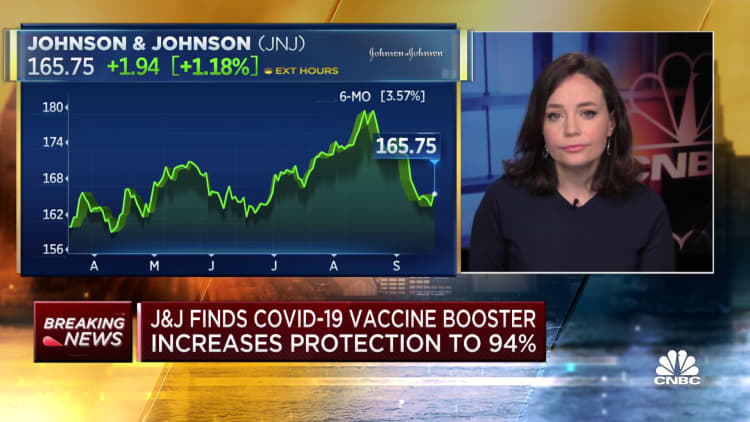 Johnson & Johnson: Covid vaccine booster increases protection to 94%