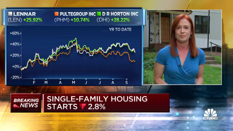 Housing starts up 3.9% vs. 1.0% estimate, driven by multi-family — Single-family starts down 2.8%
