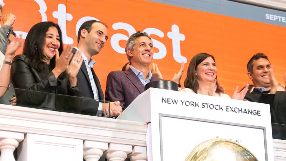 Chris Comparato, CEO, the Toast, Inc. IPO at the New York Stock Exchange, on September 22, 2021.
