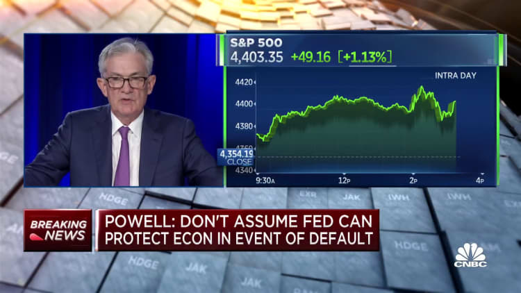 I would not draw parallel between Evergrande and U.S. corporate sector: Powell