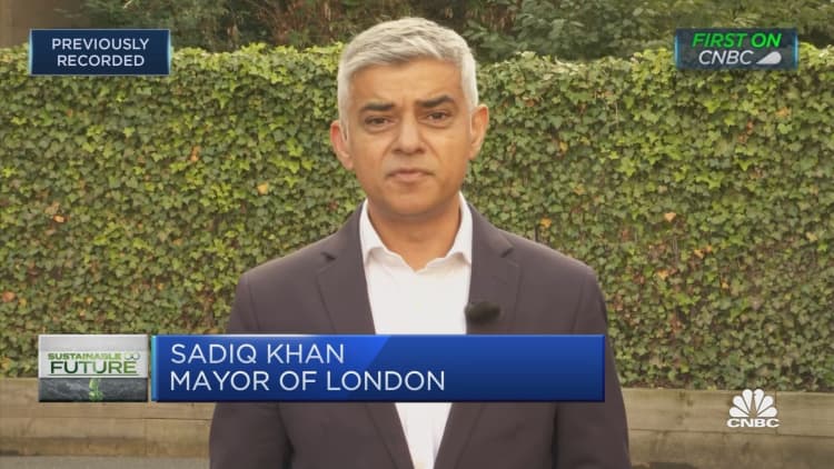 London's mayor warns of the 'catastrophic consequences' of climate change inaction