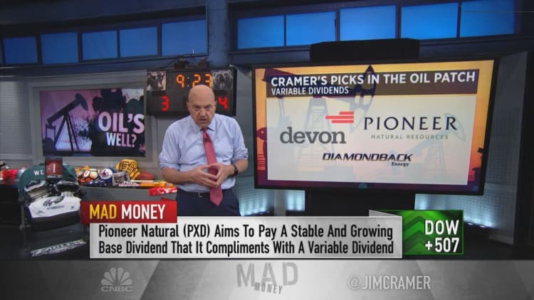 Jim Cramer picks his 4 favorite oil stocks, says rally is likely 'far from over'