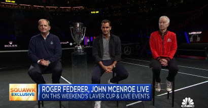 Tennis stars Roger Federer, John McEnroe on Laver Cup, live events