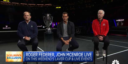 Tennis stars Roger Federer, John McEnroe on Laver Cup, live events
