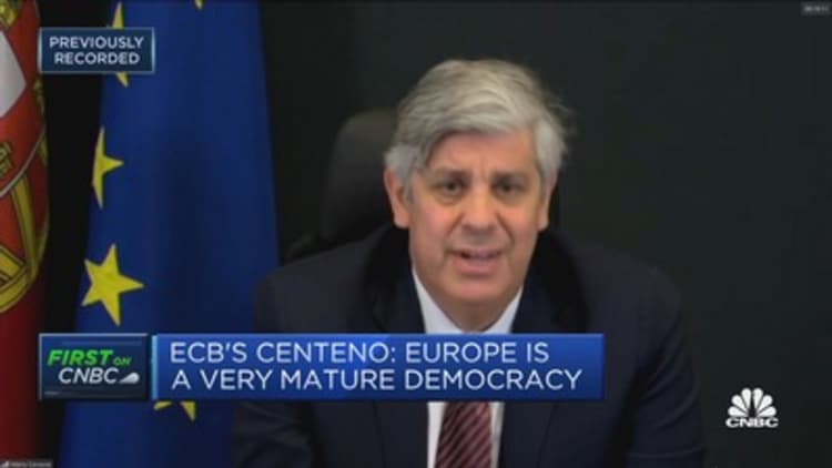 Current supply and demand issues are temporary, ECB's Centeno says