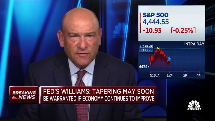 Fed's Williams: 'Tapering may soon be warranted'