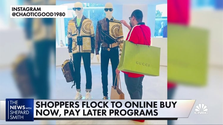 Shoppers flock to online buy now, pay later programs