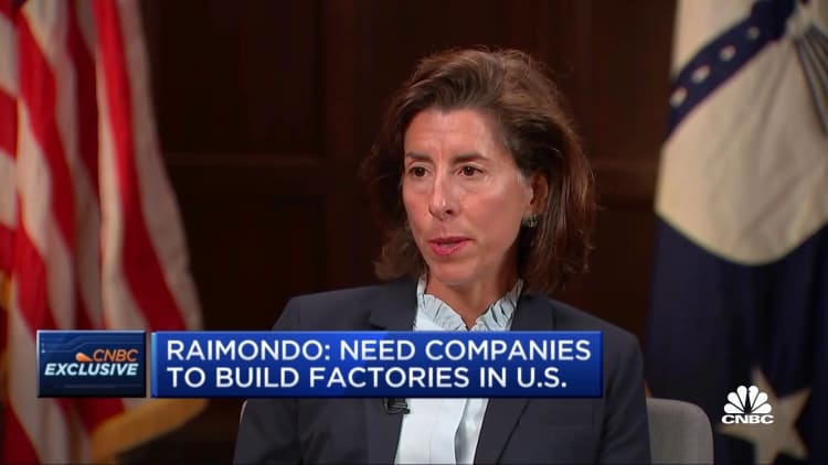 Raimondo: Need companies to build factories in U.S.