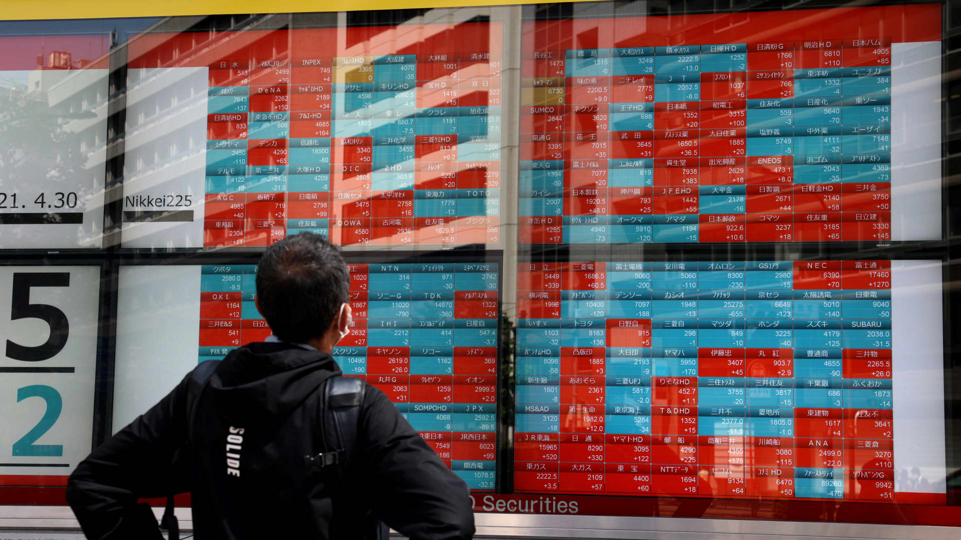 Asia stocks fall after Wall Street slump;  China PMI beats estimates