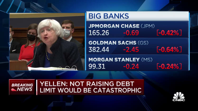 Would be a catastrophe if Congress doesn't raise the debt ceiling: Yellen says