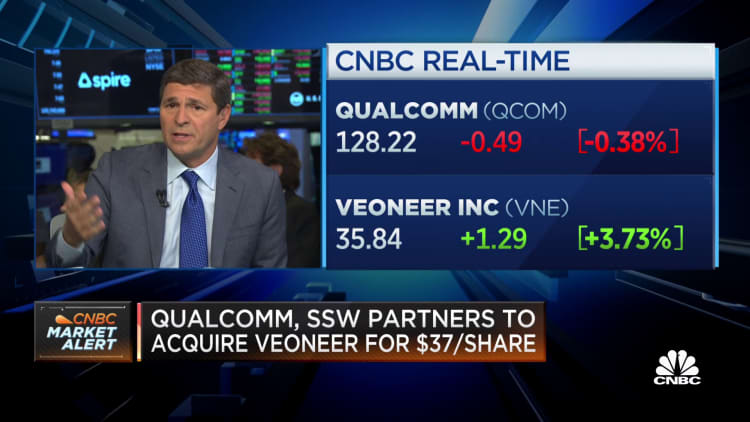 Qualcomm, SSW Partners to acquire Veoneer for $37 per share