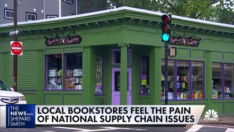 Local booksellers hit with supply-chain issues