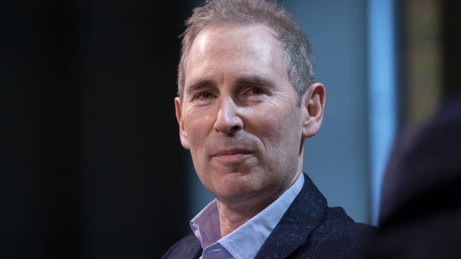 Andy Jassy, chief executive officer of Amazon.Com Inc., during the GeekWire Summit in Seattle, Washington, U.S., on Tuesday, Oct. 5, 2021.