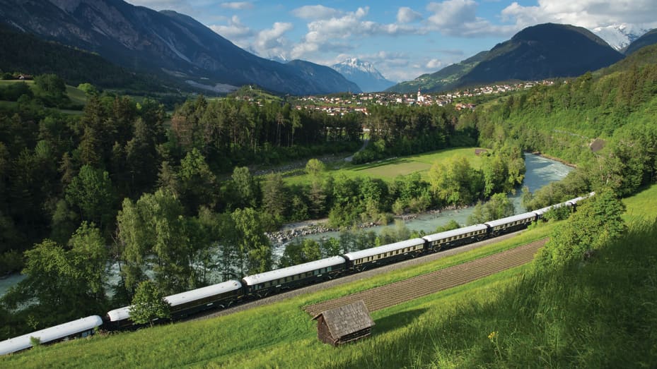 The name "Simplon" is from the Simplon Tunnel, a railway tunnel opened in 1906 that goes through the Alps between Switzerland and Italy. Some Belmond routes still use the tunnel today.