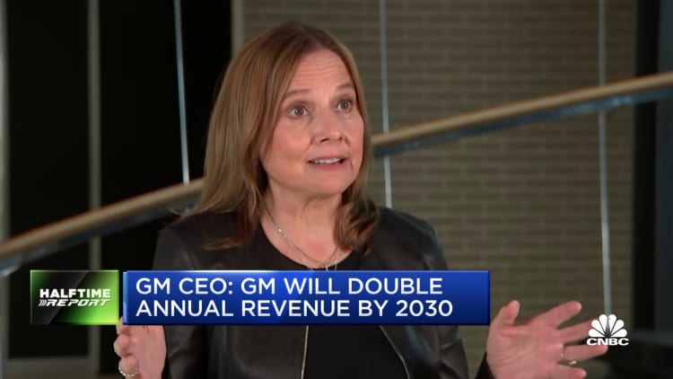 GM sets target to double annual revenue by 2030