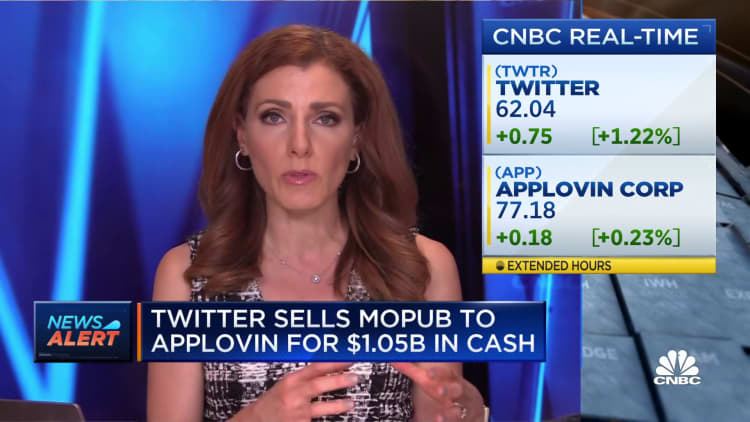 Twitter selling Mopub to Applovin for $1B