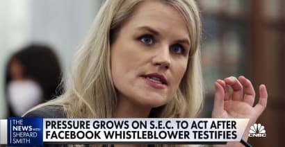 Pressure grows on SEC to act following Facebook whistleblower testimony