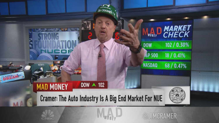 Cramer says he still likes steel maker Nucor after Goldman downgrade