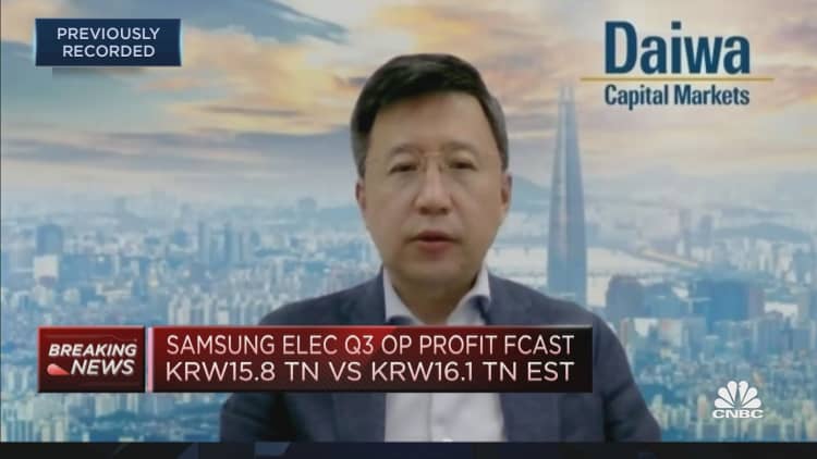 Samsung's third-quarter earnings guidance was 'disappointing,' Daiwa analyst says