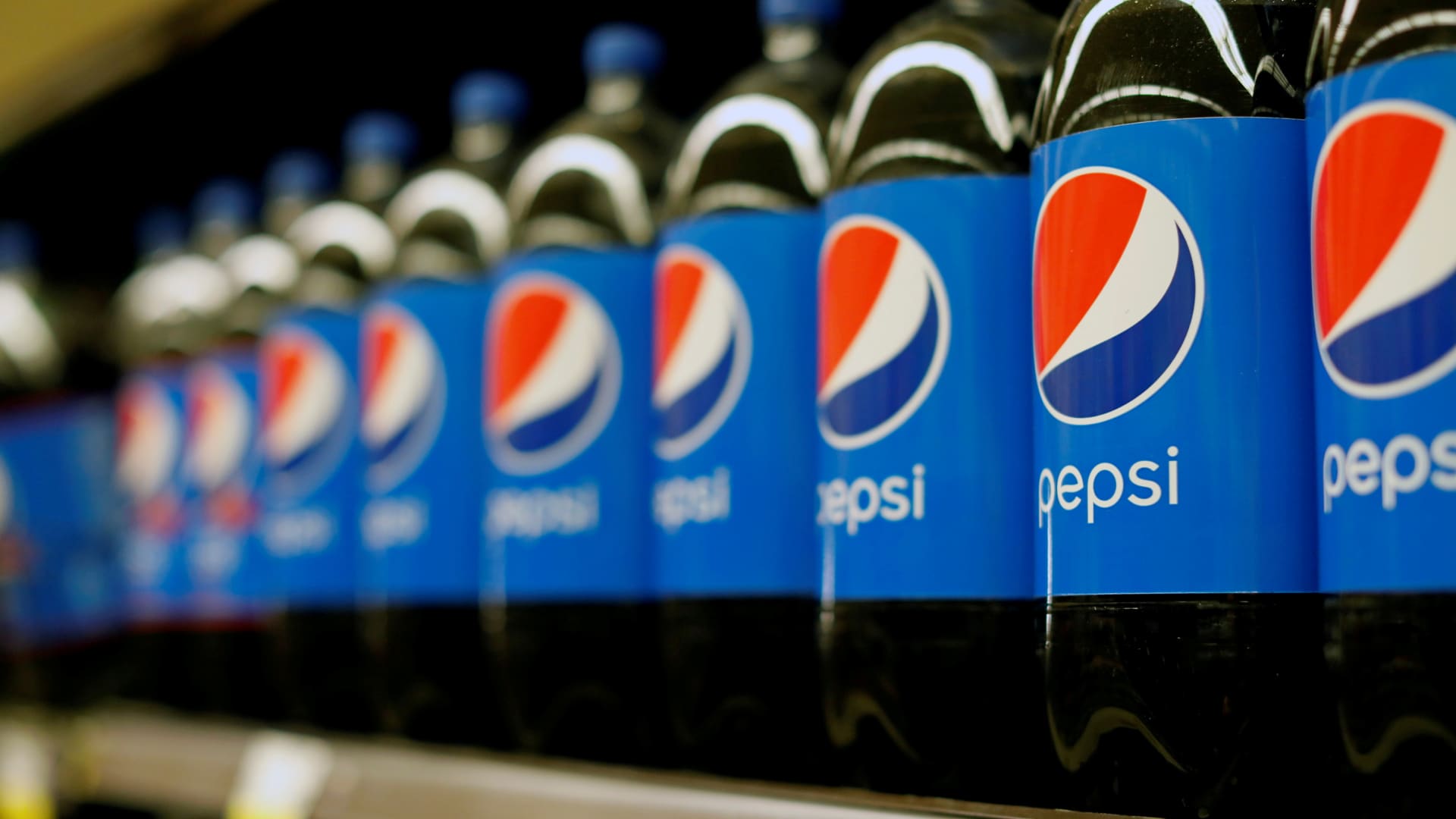 Bottles of Pepsi are pictured at a grocery store in Pasadena, California.