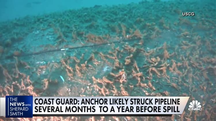Anchor may have hit pipeline a year ago