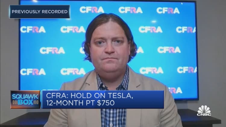 Our rating on Tesla is due to concerns over valuation and competition: CFRA