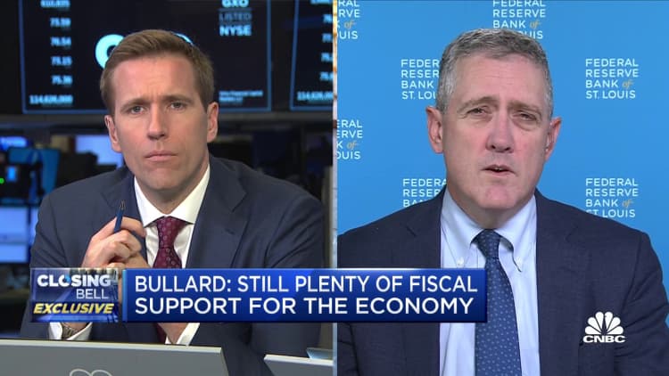 St. Louis Fed's Bullard: Supply shock accommodated by easy monetary policy leads to inflation