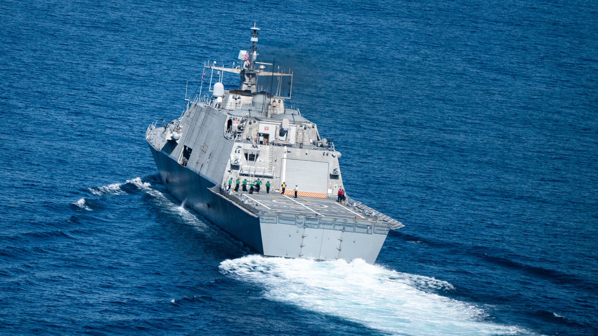 View of the USS Freedom (LCS 1).