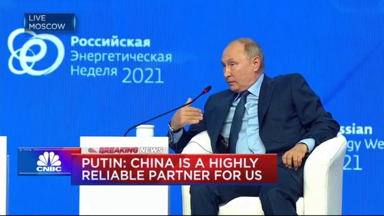 Russia's Putin: China is a highly reliable partner for us
